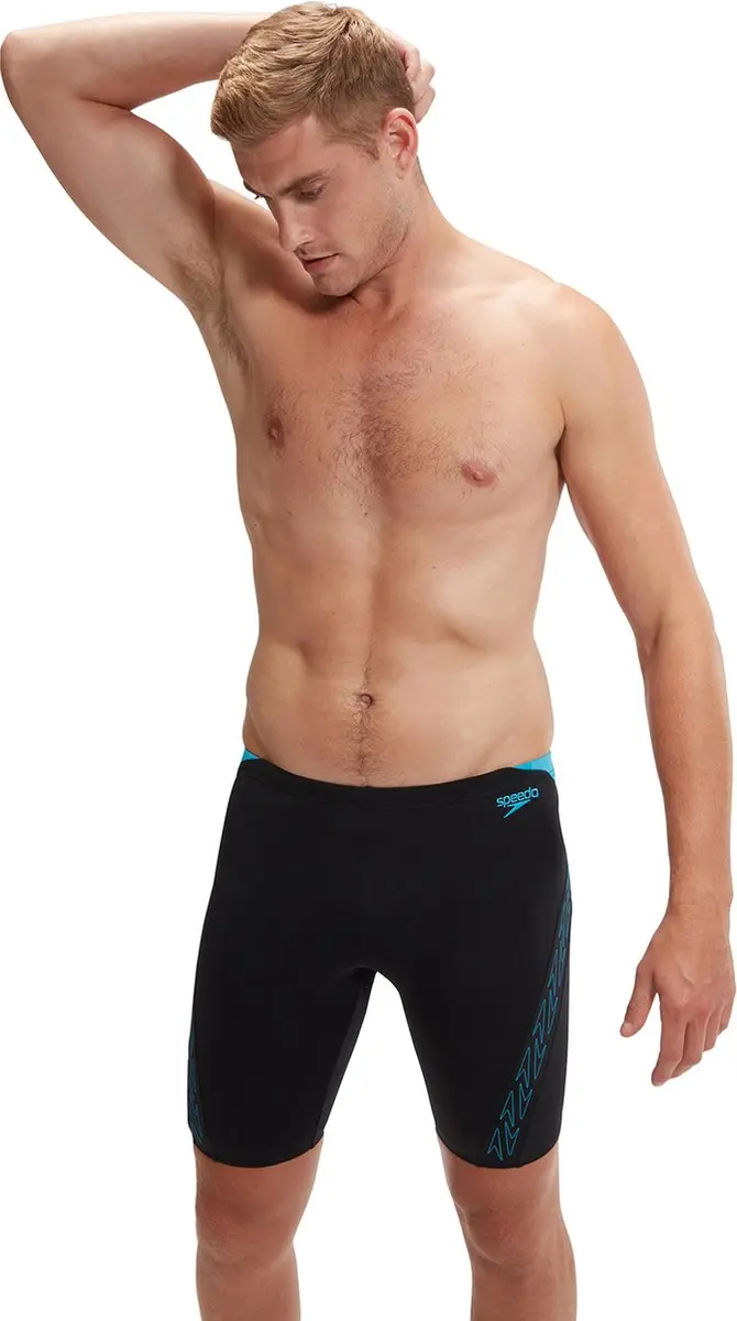 Speedo Hyper Boom Splice Jammer - Maat 5 - Zwart/Blauw