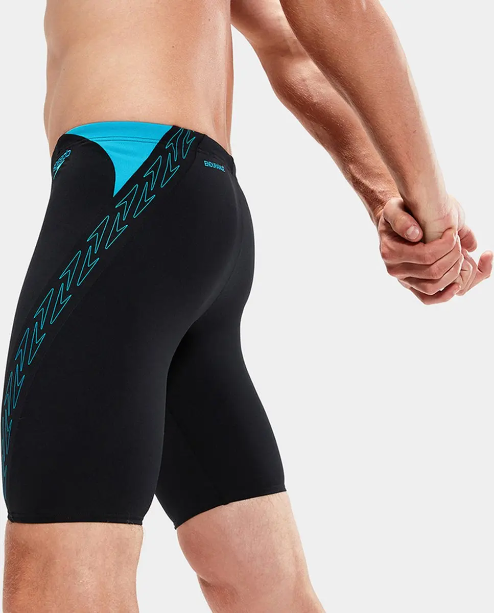 Speedo Hyper Boom Splice Jammer - Maat 5 - Zwart/Blauw