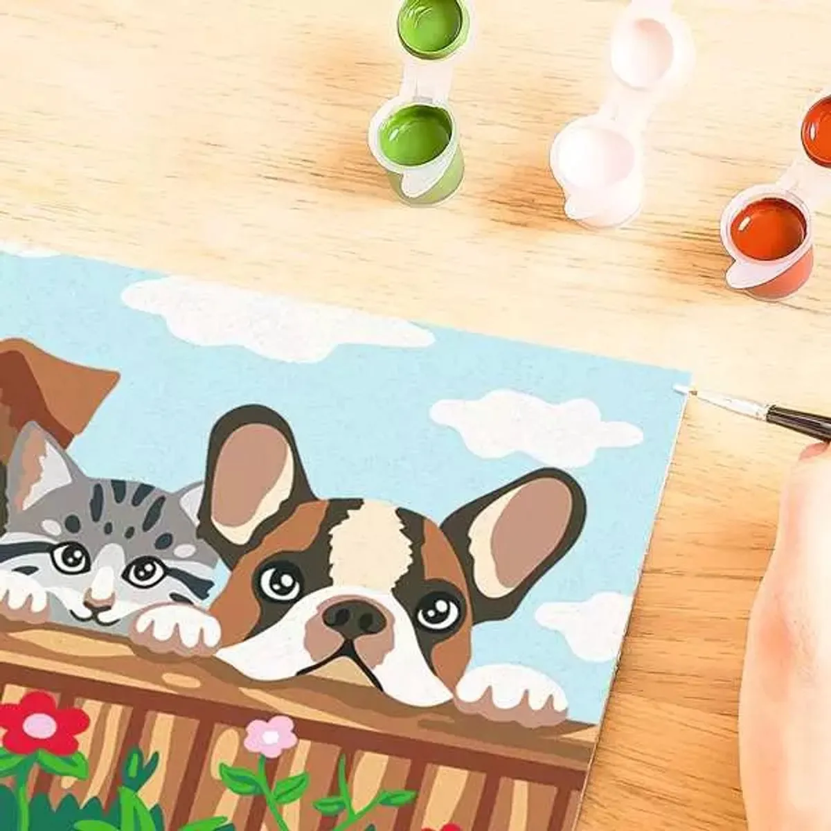 Ravensburger Creart Cat and Dogs Schilderen op Nummer - Meerkleurig