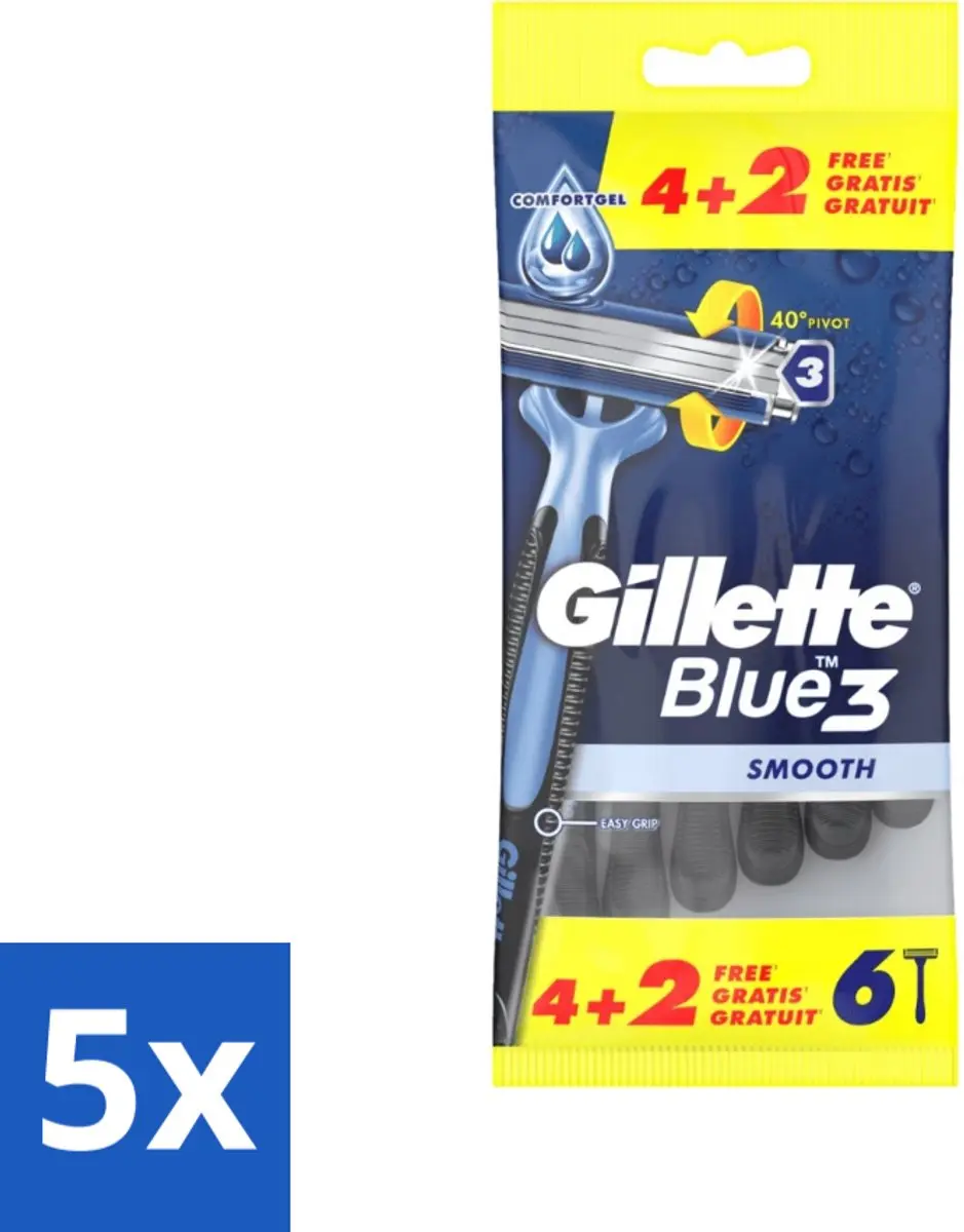 Gillette Blue 3 Smooth Wegwerpscheermesjes