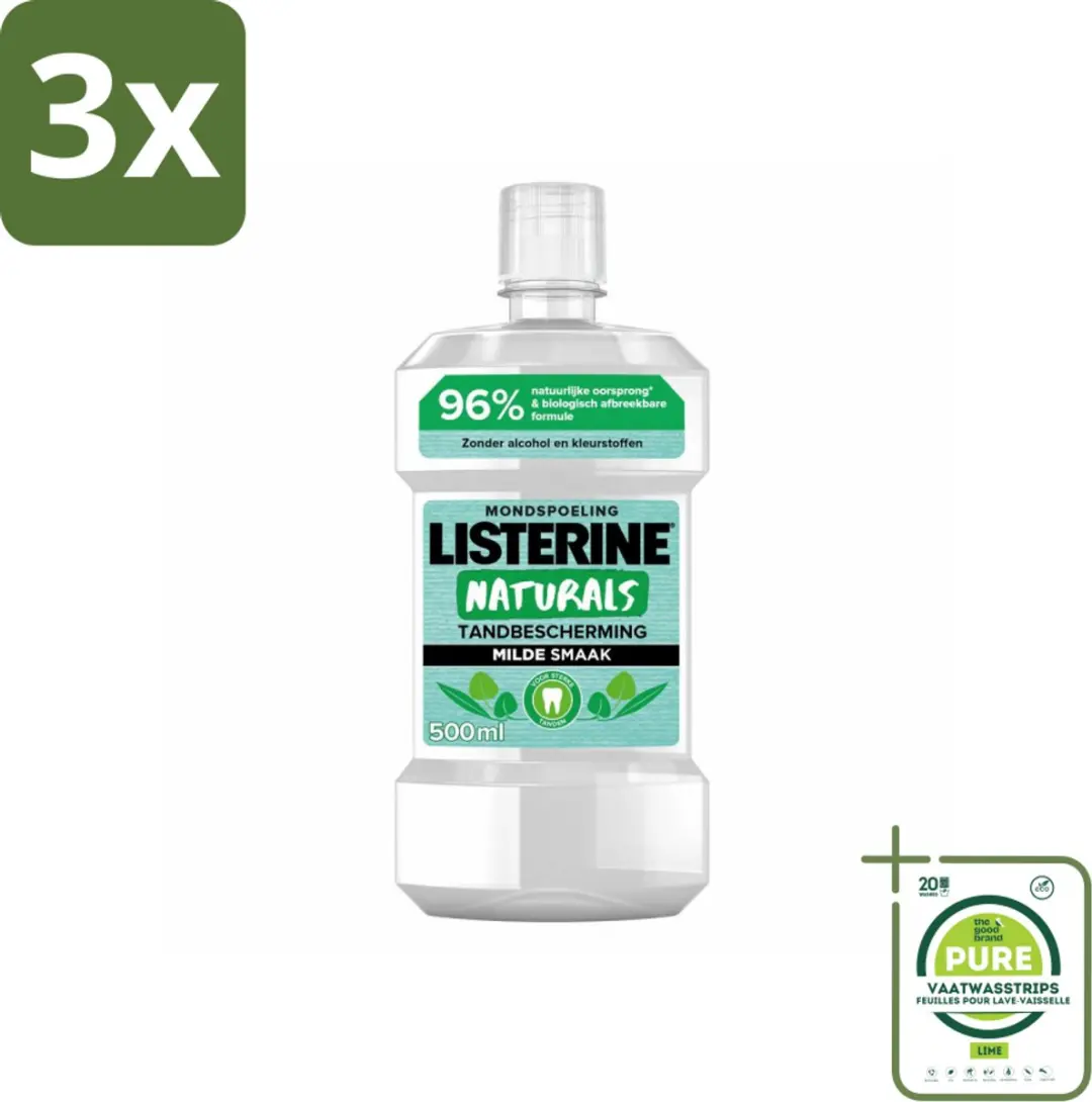 Listerine Naturals Mondwater Tandbescherming 500ml