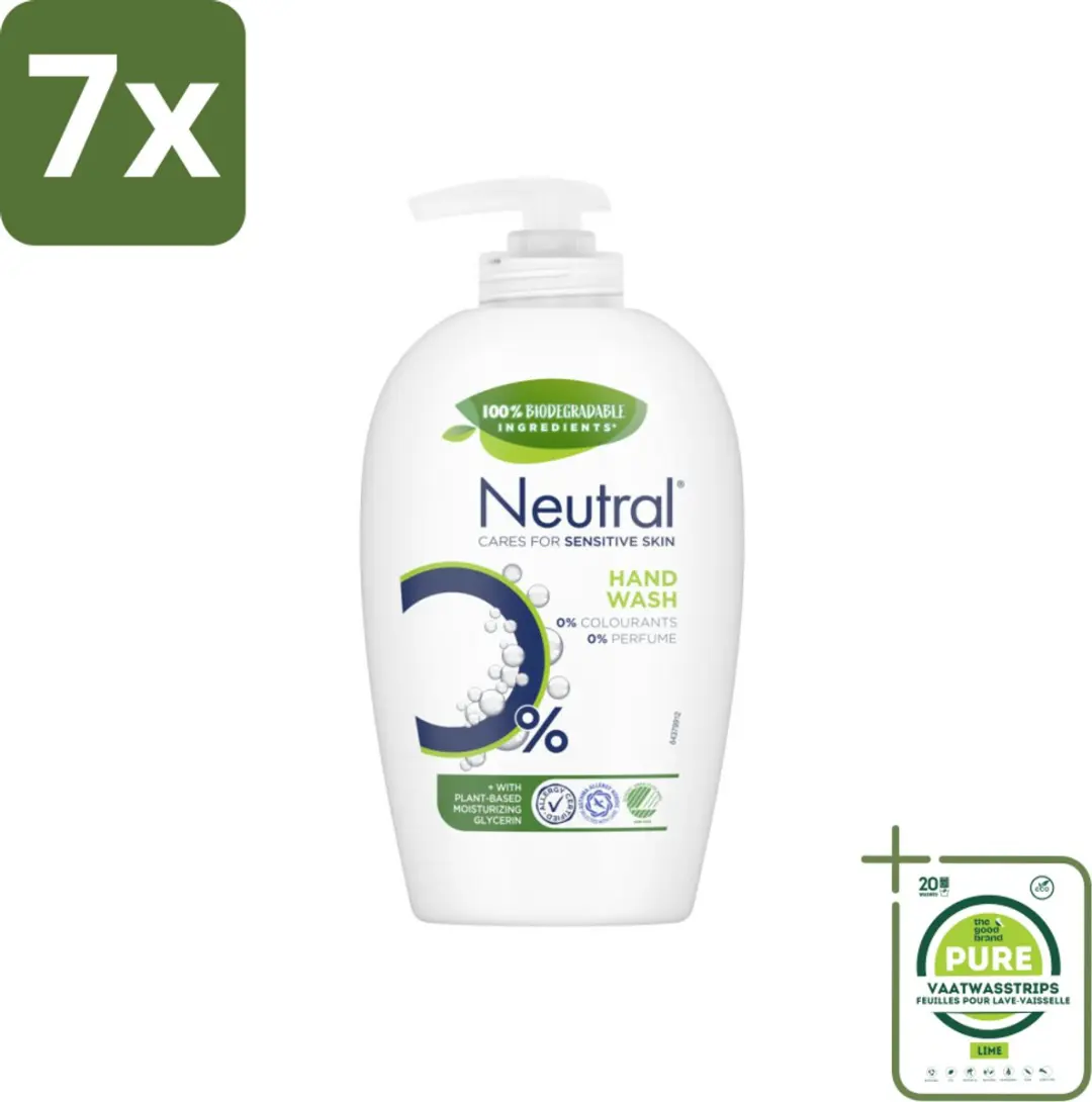 Neutral Vloeibare Handzeep 250ml - 7 Stuks