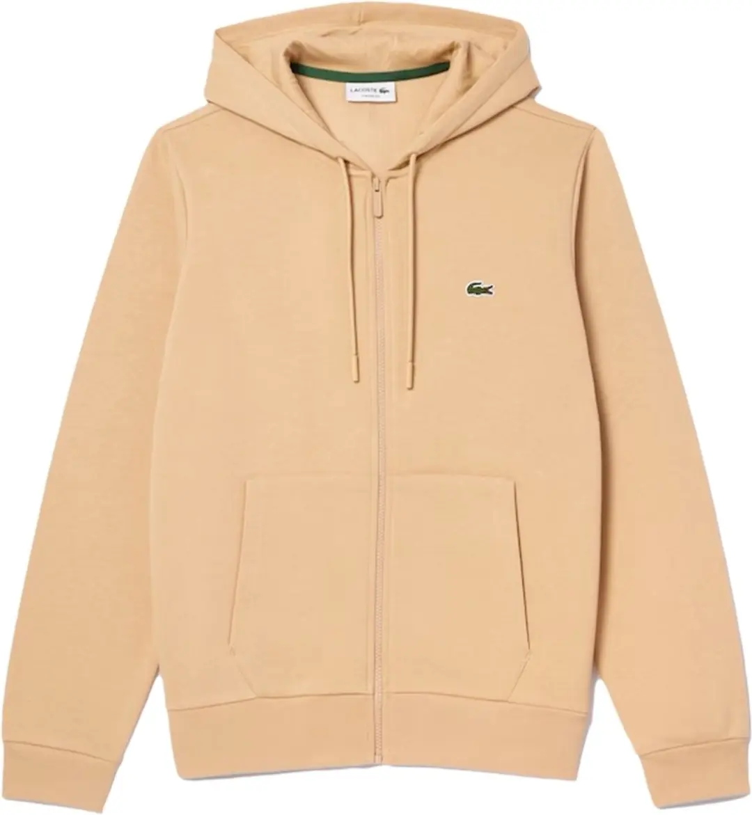 Lacoste Fleece Hoodie S - Beige Katoenmix