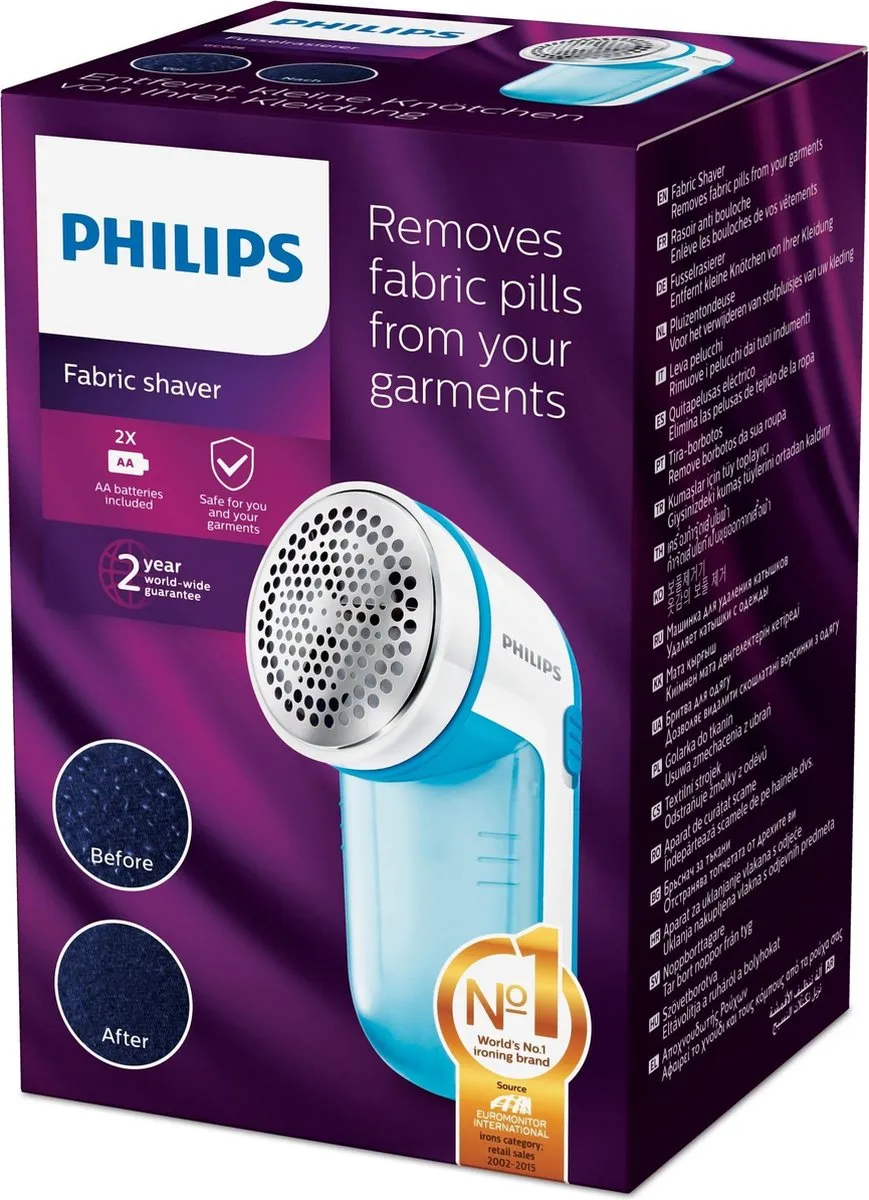 Philips GC026/00 Ontpiller - Blauw/Wit - afbeelding 6 van 6