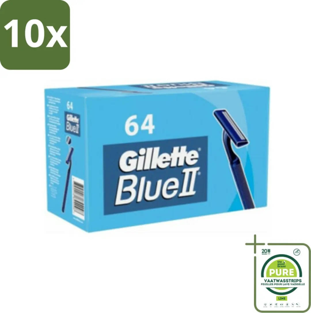 Gillette Blue II Wegwerpscheermesjes 64 Stuks