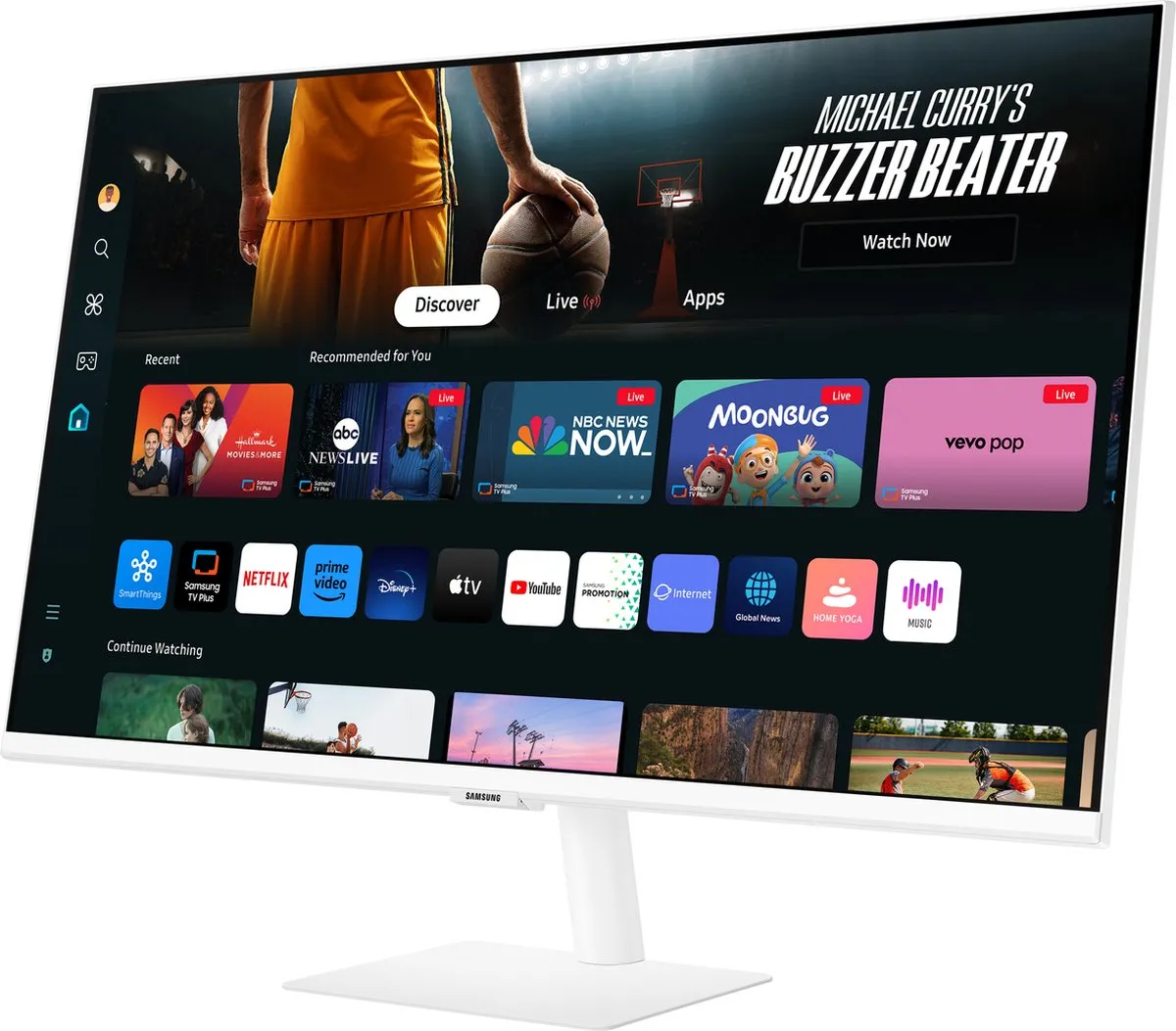 Samsung Smart LS32DM703UUXEN 4K Monitor 32" - Wit - afbeelding 6 van 6