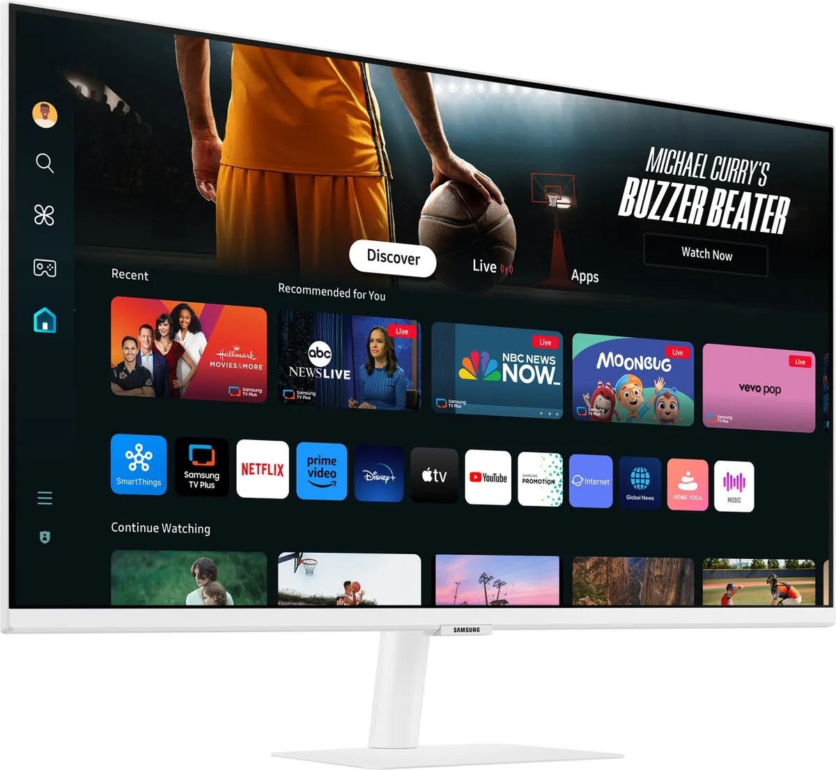 Samsung Smart LS32DM703UUXEN 4K Monitor 32" - Wit