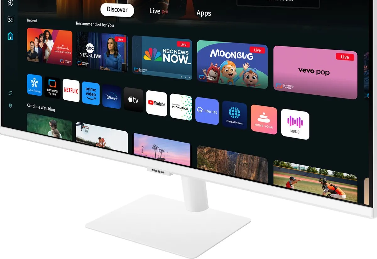 Samsung Smart LS32DM703UUXEN 4K Monitor 32" - Wit