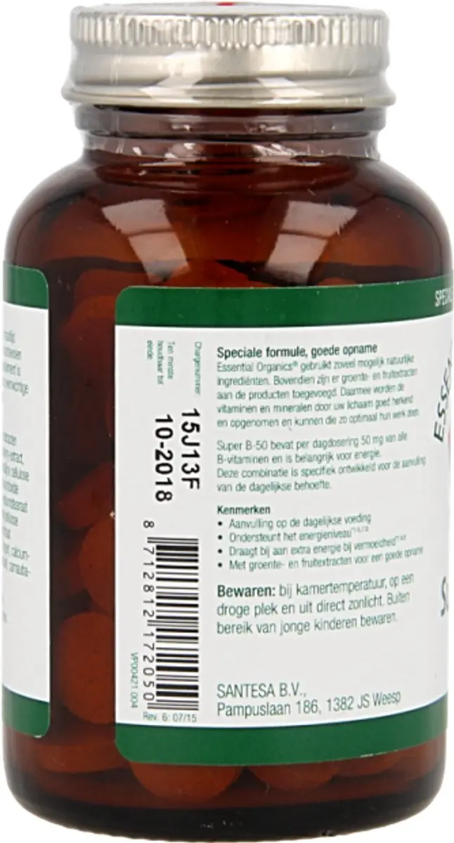 Essential Organics Super B-50 Complex 90 Tabletten