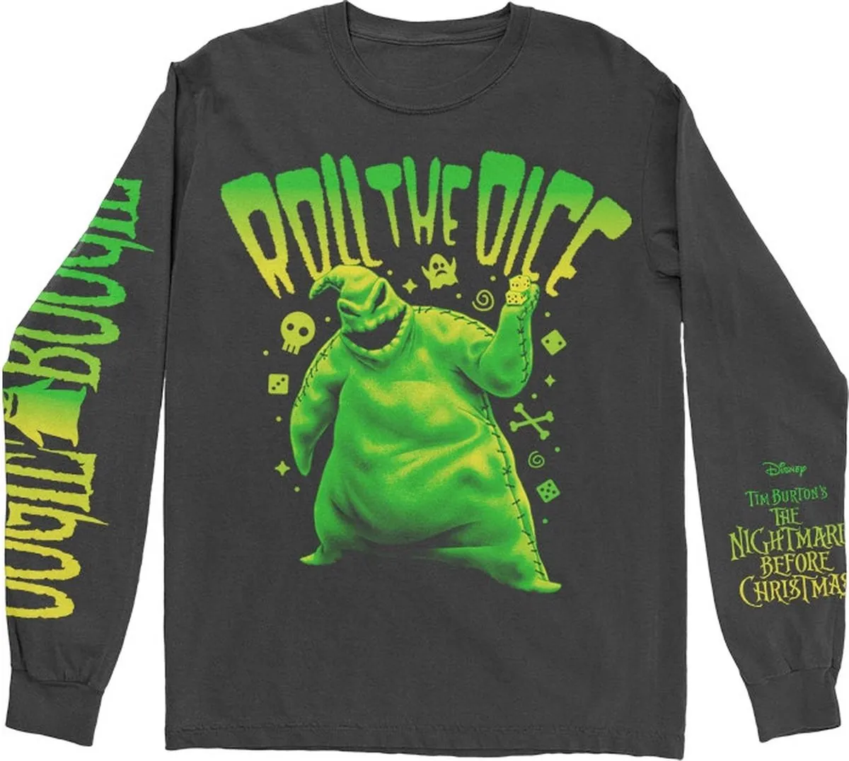 Disney The Nightmare Before Christmas Roll The Dice Longsleeve - S - Zwart