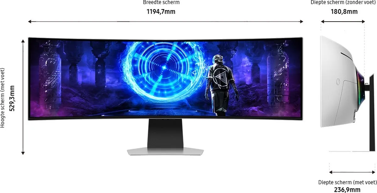 Samsung Odyssey G9 G95SD OLED Gaming Monitor 240Hz - 49 Inch