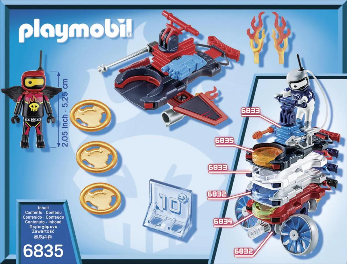 Playmobil Firebot Disc-shooter 6835 - Meerkleurig