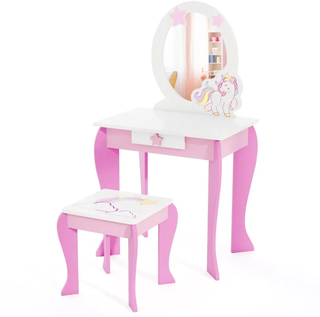 Songmics Schoenenrek 5-laags Roze/Wit - Kunststof - afbeelding 3 van 6