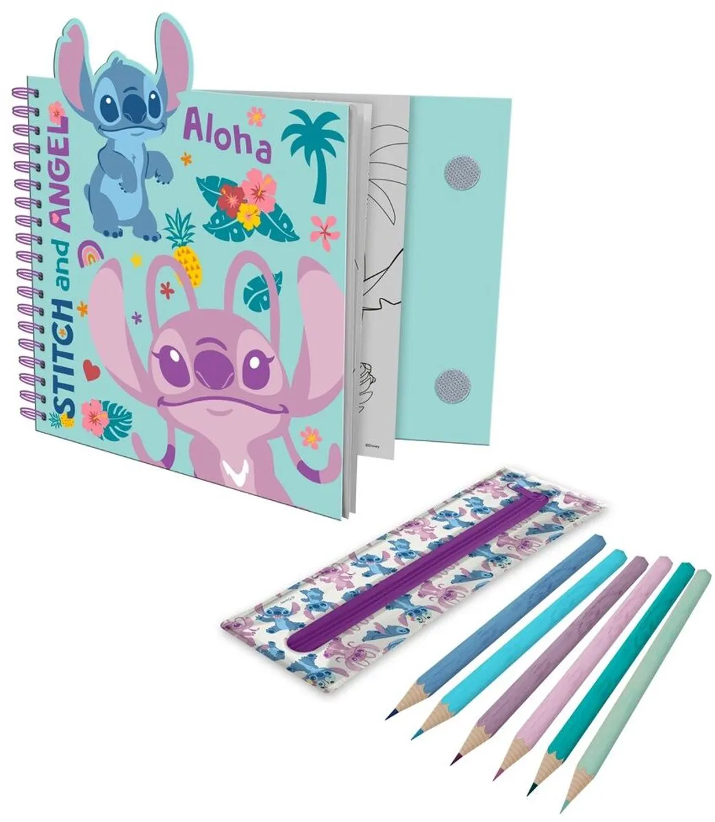 Disney Lilo & Stitch Aloha Creatieve Set - 30 Pagina's - 6 Potloden
