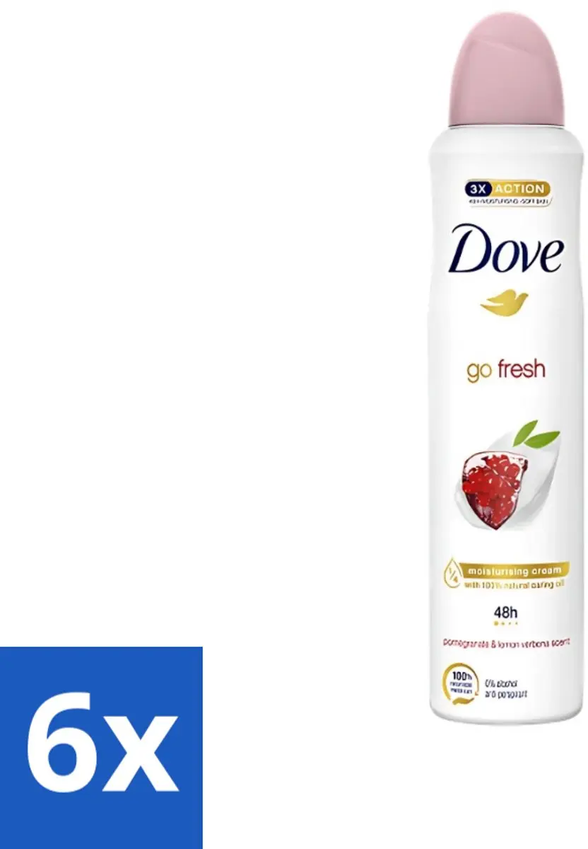 Dove Go Fresh Deodorant Spray Granaatappel 1500ml