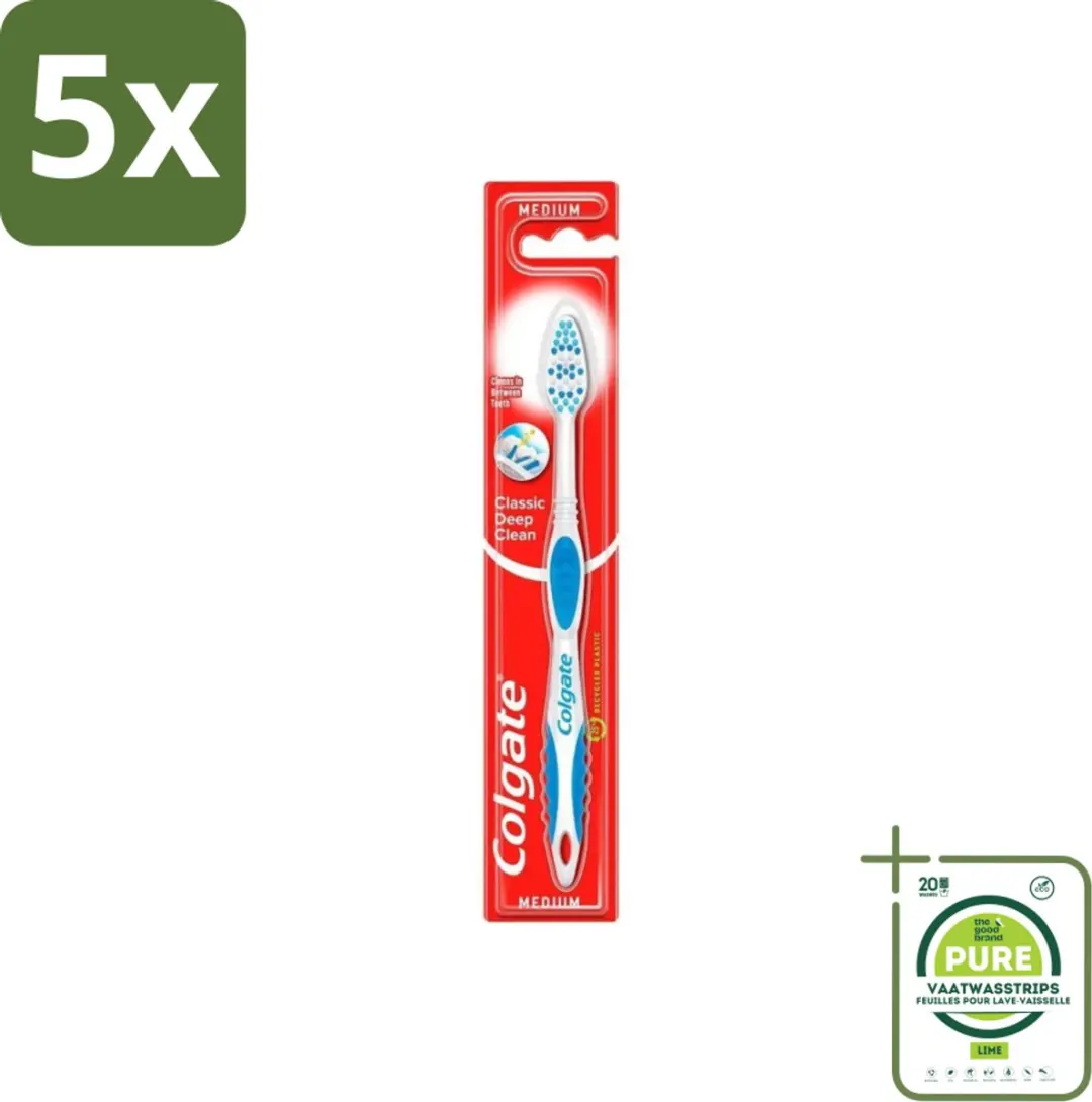 Colgate Classic Deep Clean Medium Tandenborstels