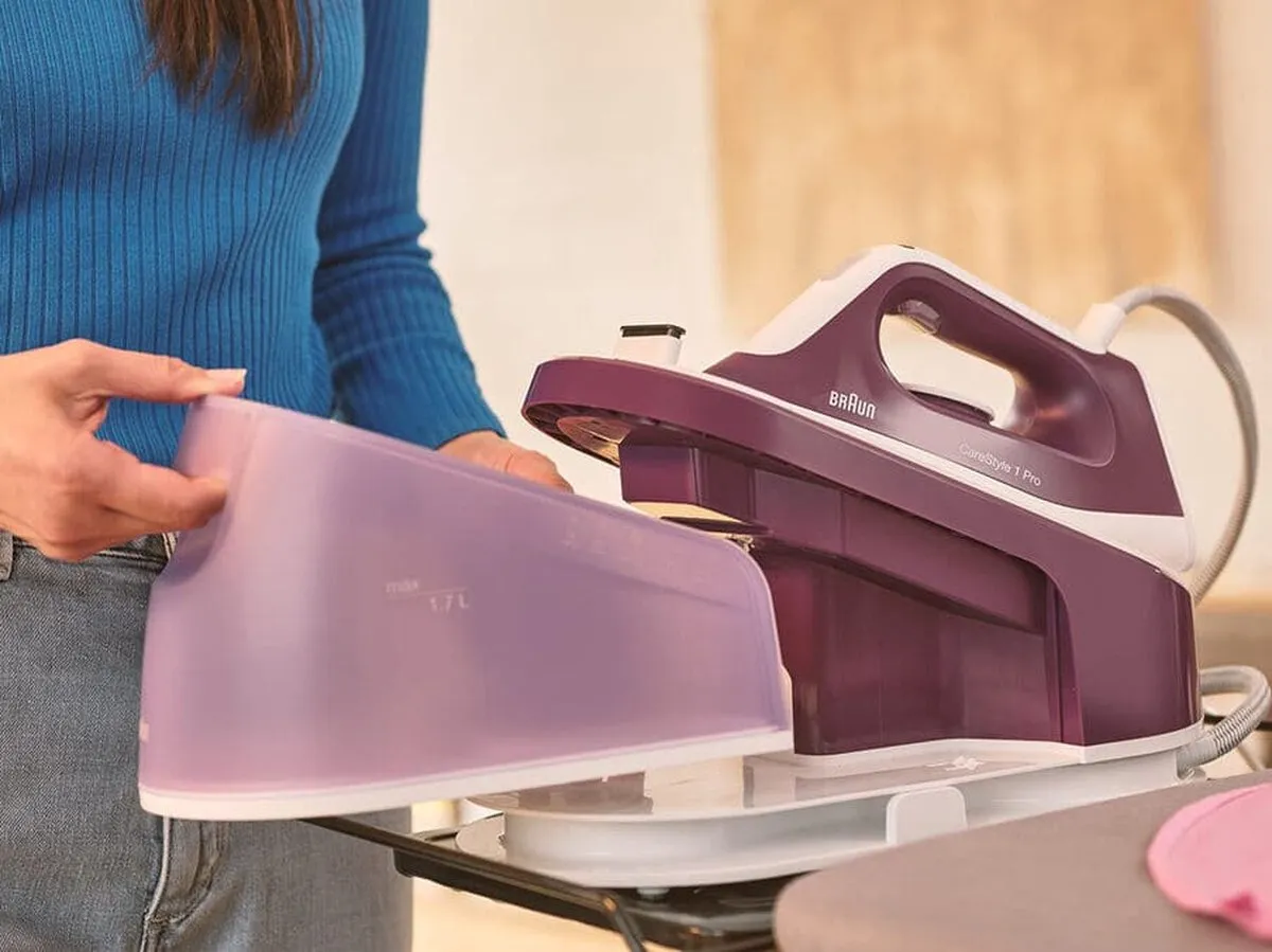 Braun CareStyle 1 Pro IS1514VI - Stoomgenerator - 2200 W - 1,7 L - Keramische zoolplaat - Paars