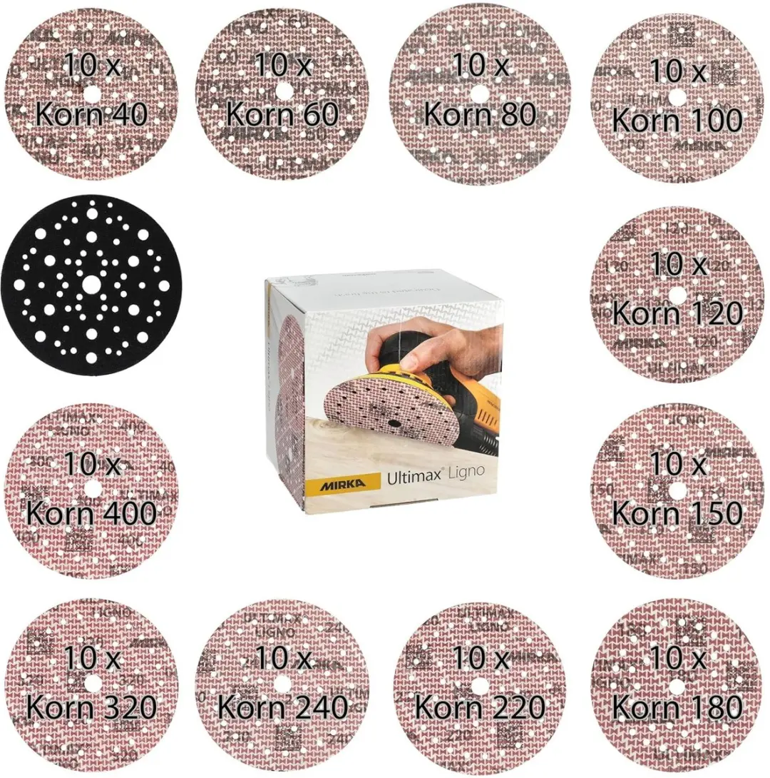 Mirka Ultimax Ligno Klittenbandschuurschijven Ø150mm