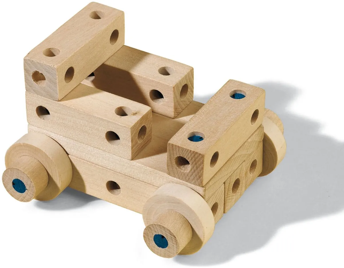 SES Creative Hout Knutselset Montessori - 3 Stuks