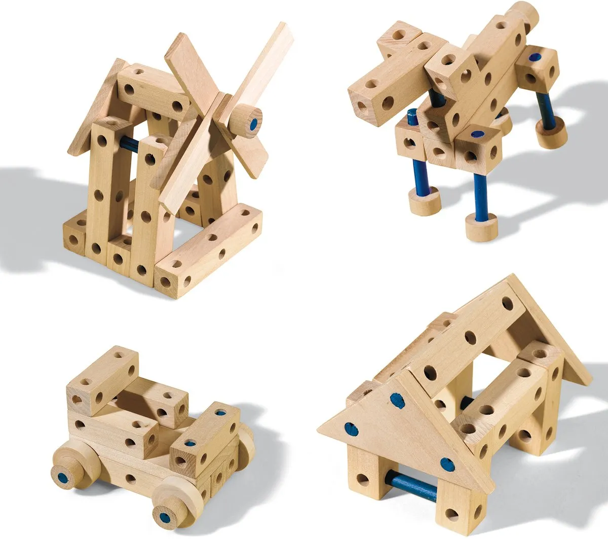 SES Creative Hout Knutselset Montessori - 3 Stuks