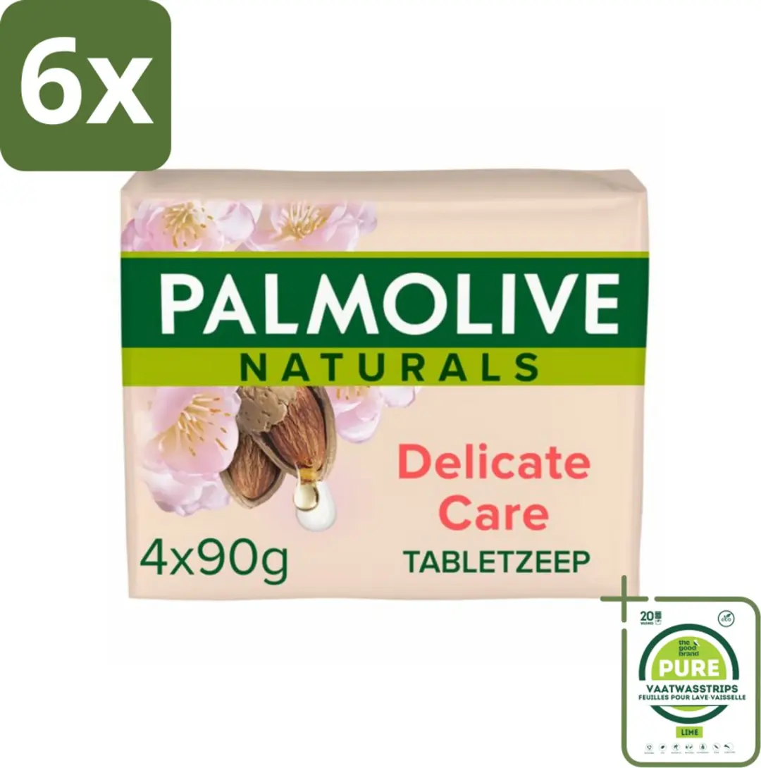 Palmolive Naturals Amandel Melk Tabletzeep 6 Stuks