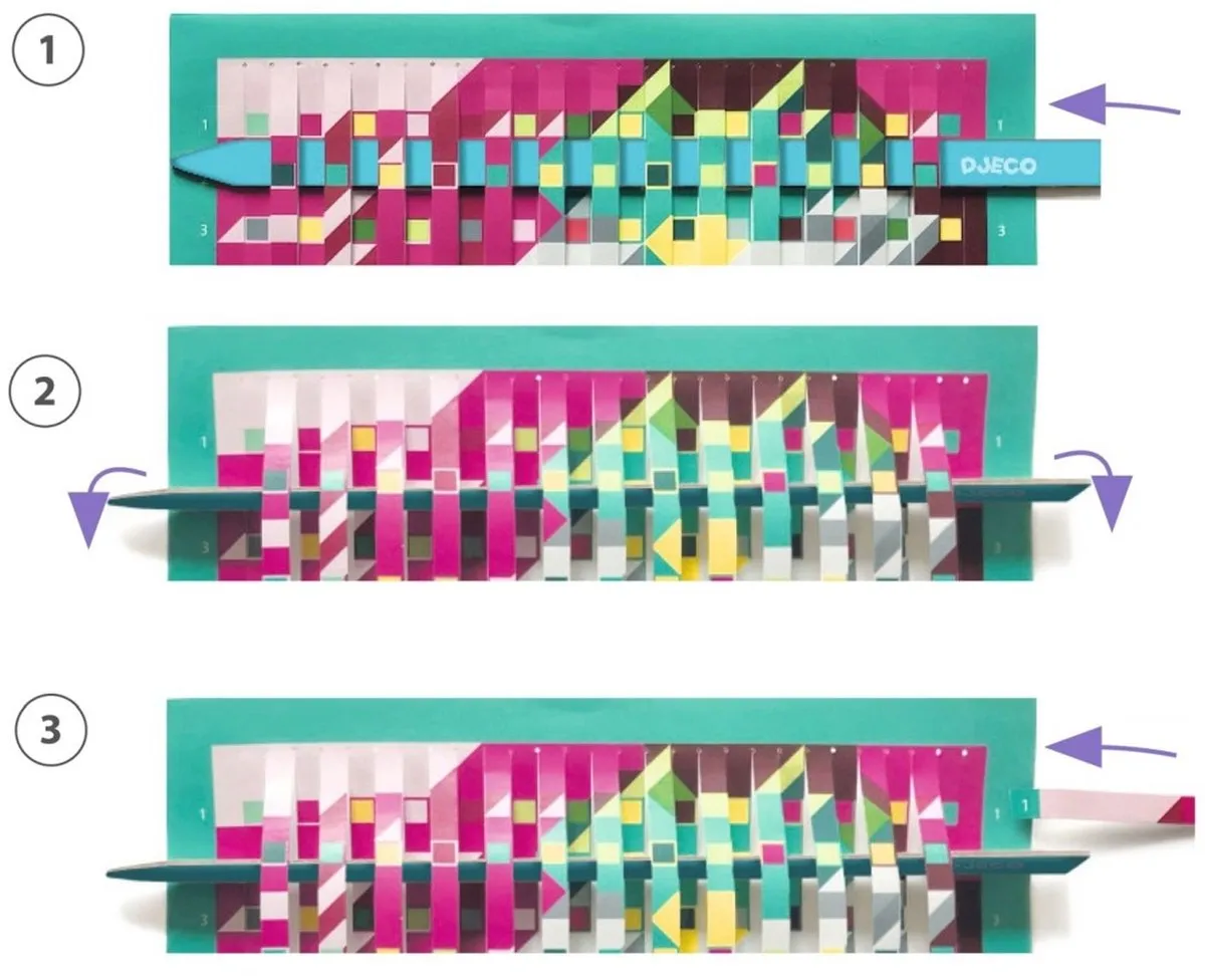Djeco Creatief Papier Invaders Knutselset - Meerkleurig