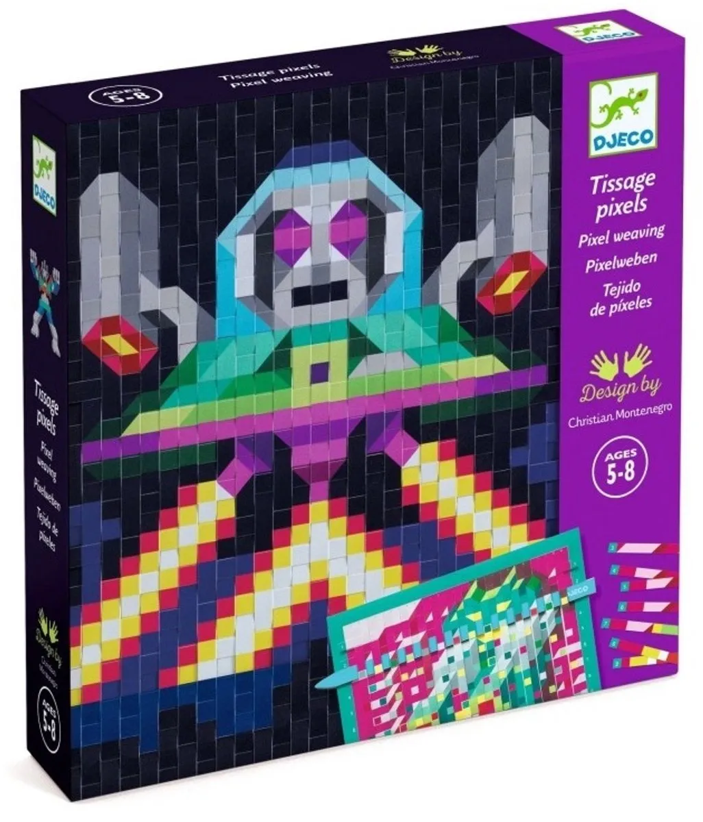 Djeco Creatief Papier Invaders Knutselset - Meerkleurig - afbeelding 6 van 6