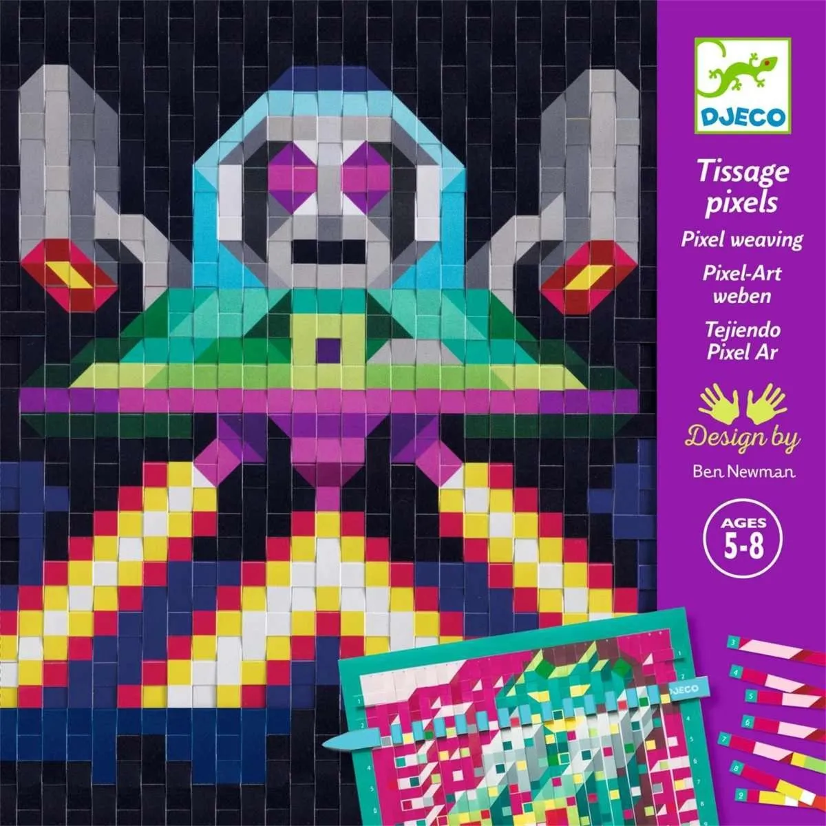 Djeco Creatief Papier Invaders Knutselset