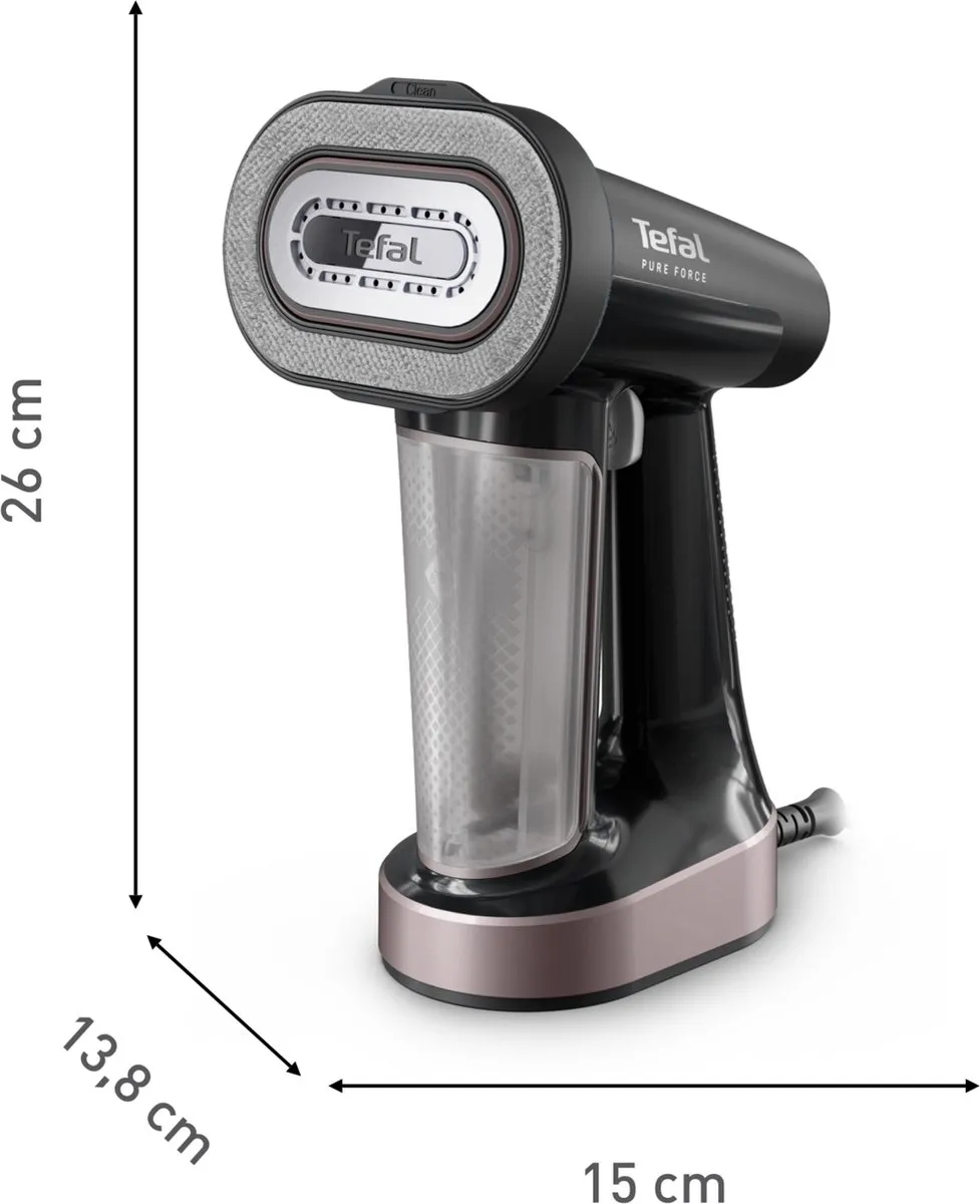 Tefal Pure Force DT8765 Kledingstomer - 1800W - Zwart
