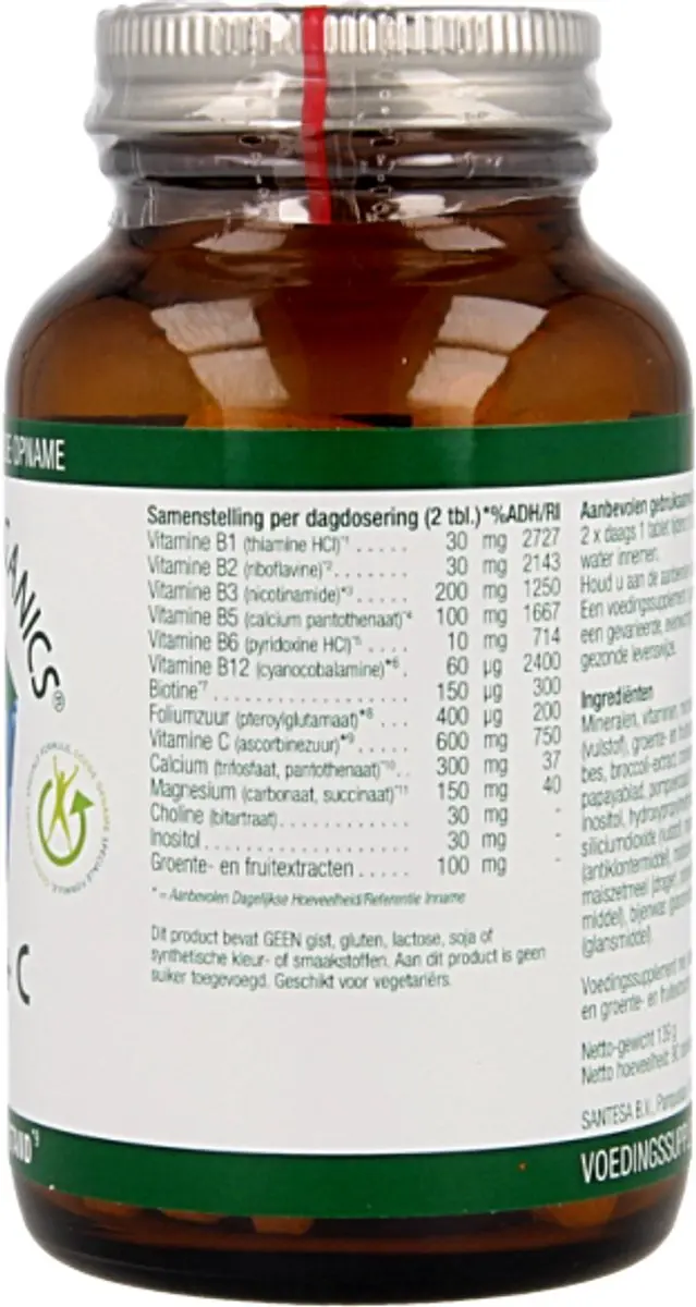 Essential Organics B-Plex + C 90 Tabletten