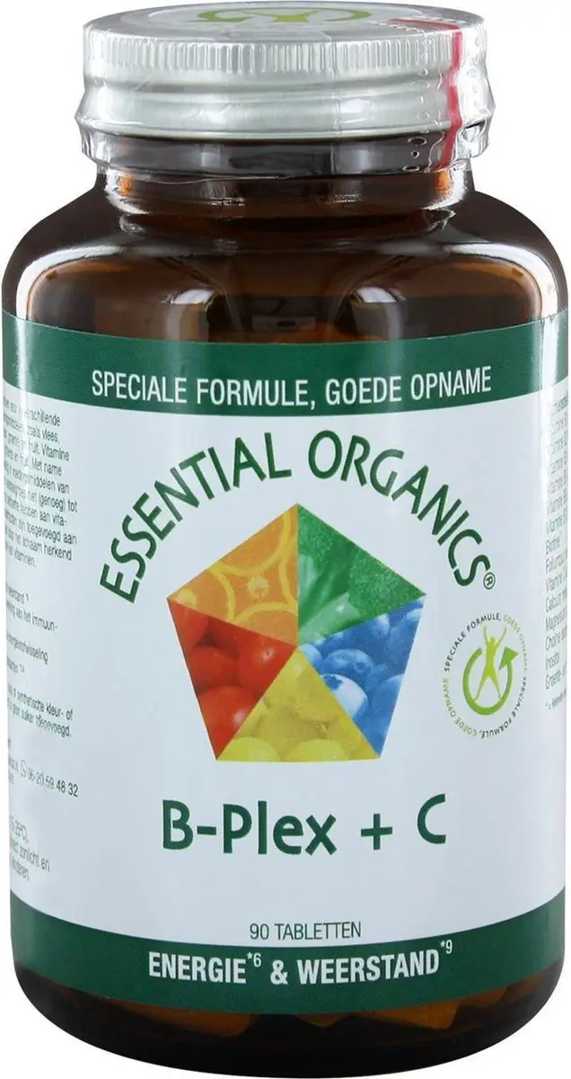 Essential Organics B-Plex + C 90 Tabletten
