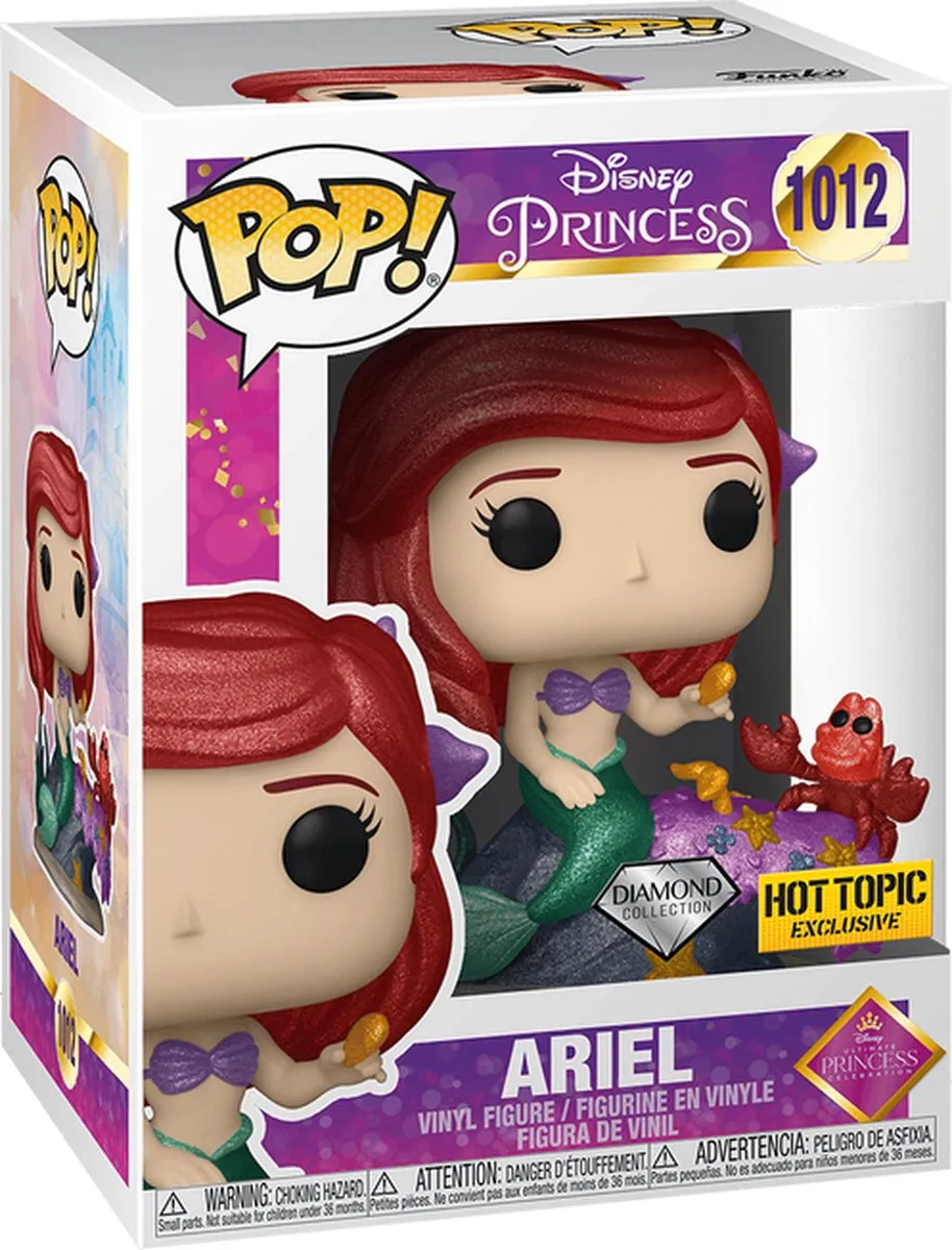 Funko Pop! Disney The Little Mermaid Ariel #1012 Diamond Collection