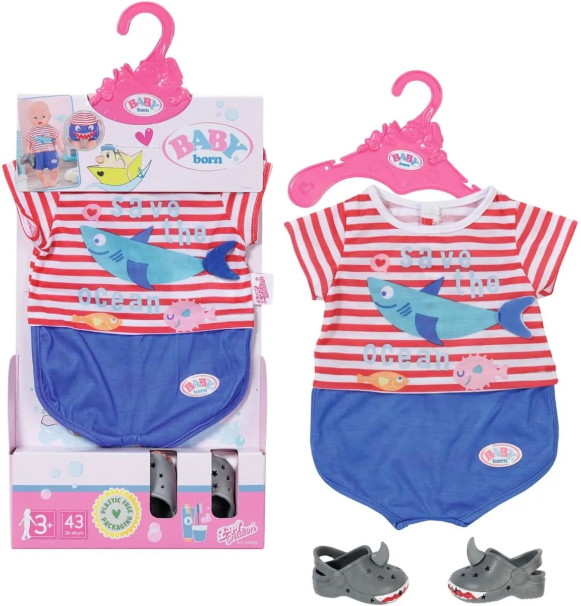 Baby Born Bad Pyjama Haaienthema 834268