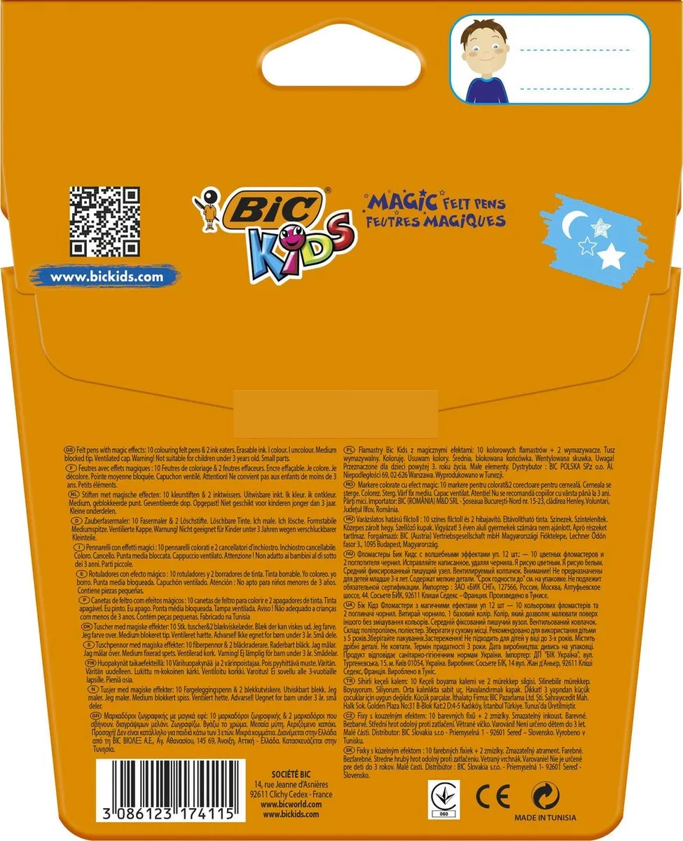Bic Kids Magic Viltstiften 12 Stuks - Meerkleurig