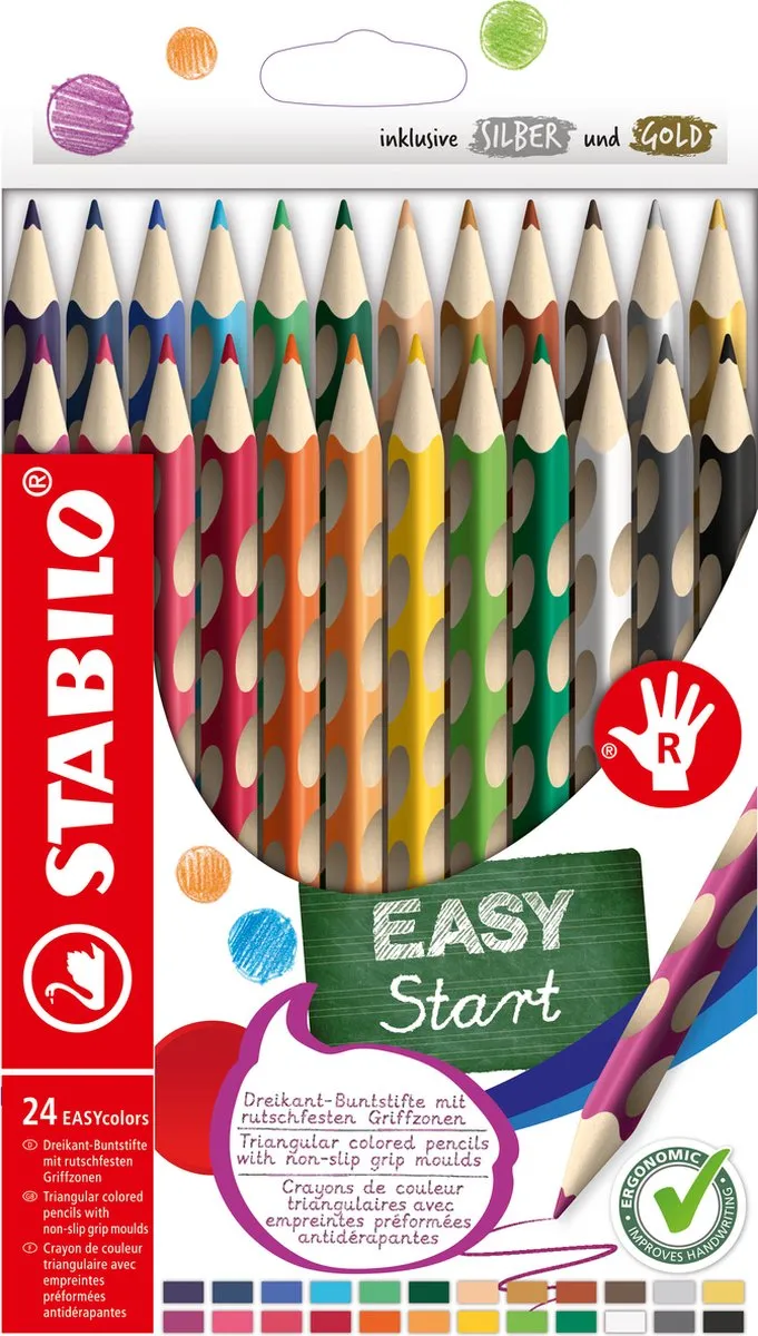 STABILO EASYcolors Ergonomische Kleurpotloden 24 Stuks