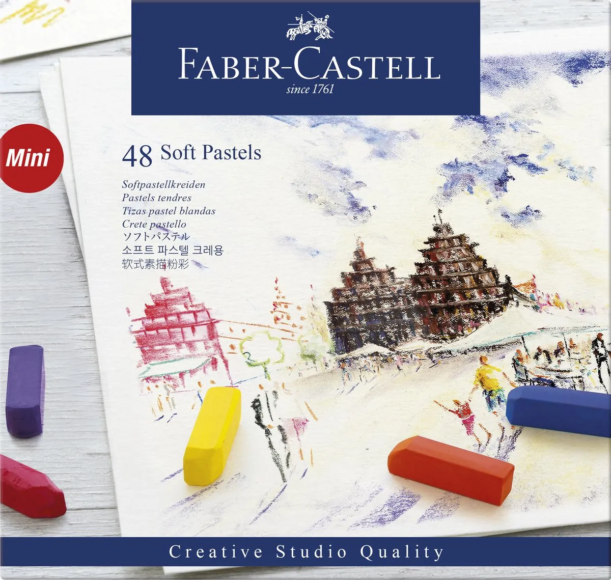 Faber-Castell Krijt Workshoppakket Appel DOC-WS-PAK-SP4 - 5 Stuks