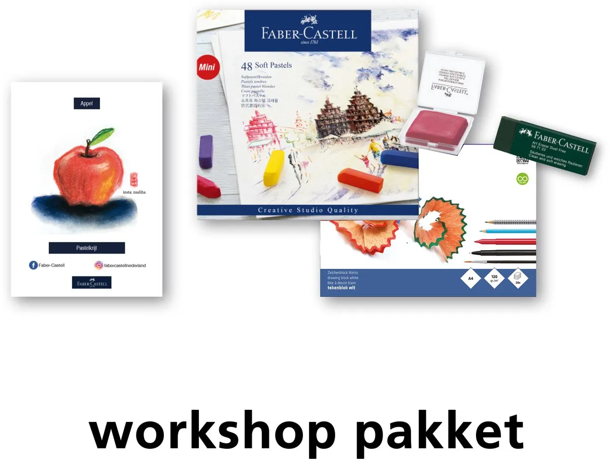 Faber-Castell Krijt Workshoppakket Appel DOC-WS-PAK-SP4