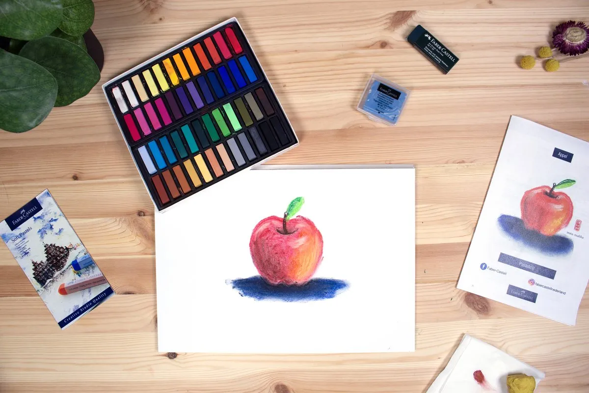 Faber-Castell Krijt Workshoppakket Appel DOC-WS-PAK-SP4 - 5 Stuks