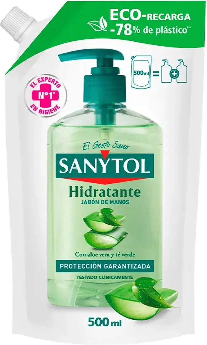 Sanytol Recambio Jabón Antibacteriano Hidratante 500ml