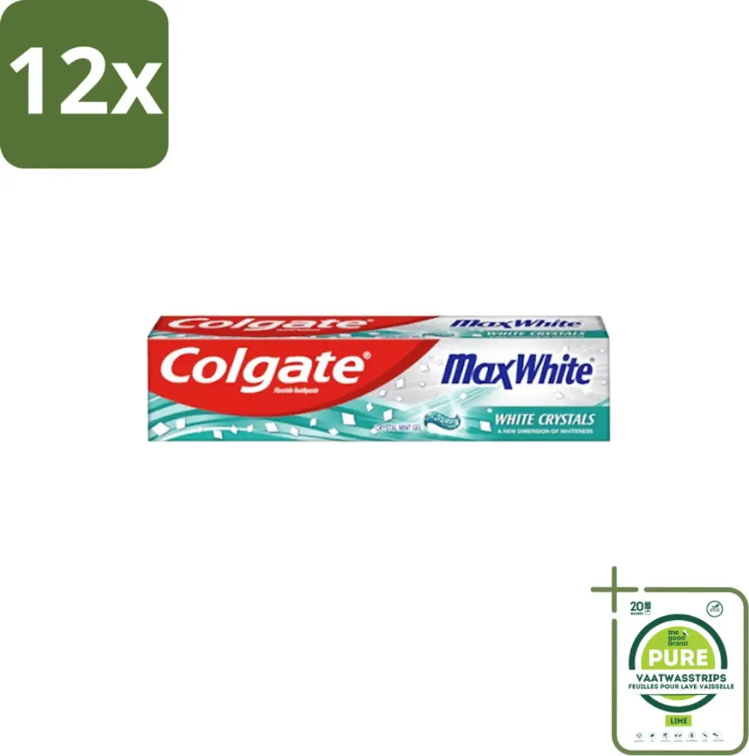 Colgate Max White Whitening Crystals Tandpasta 12x100ml