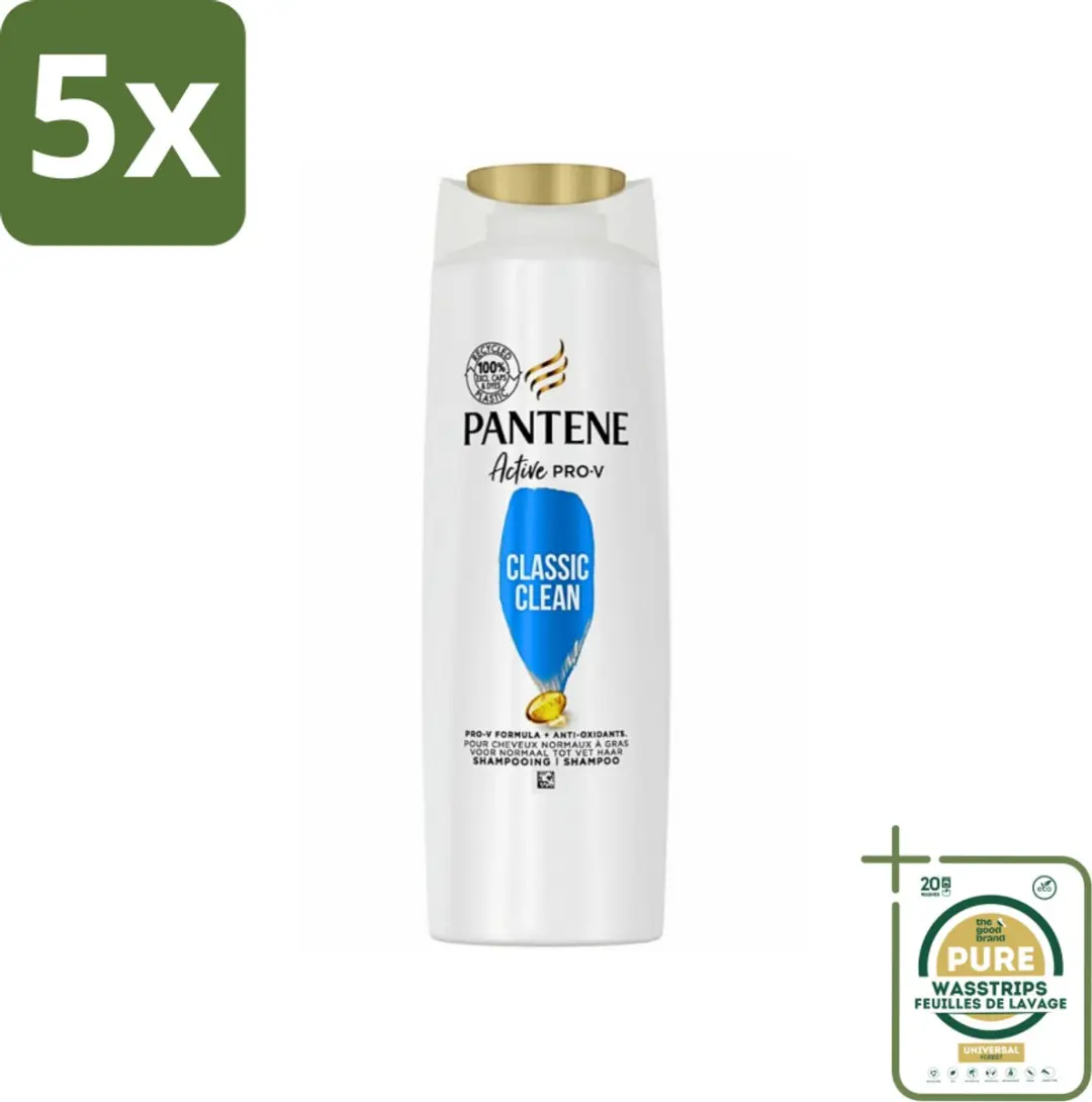 Pantene Classic Clean Shampoo 225ml - 5x4