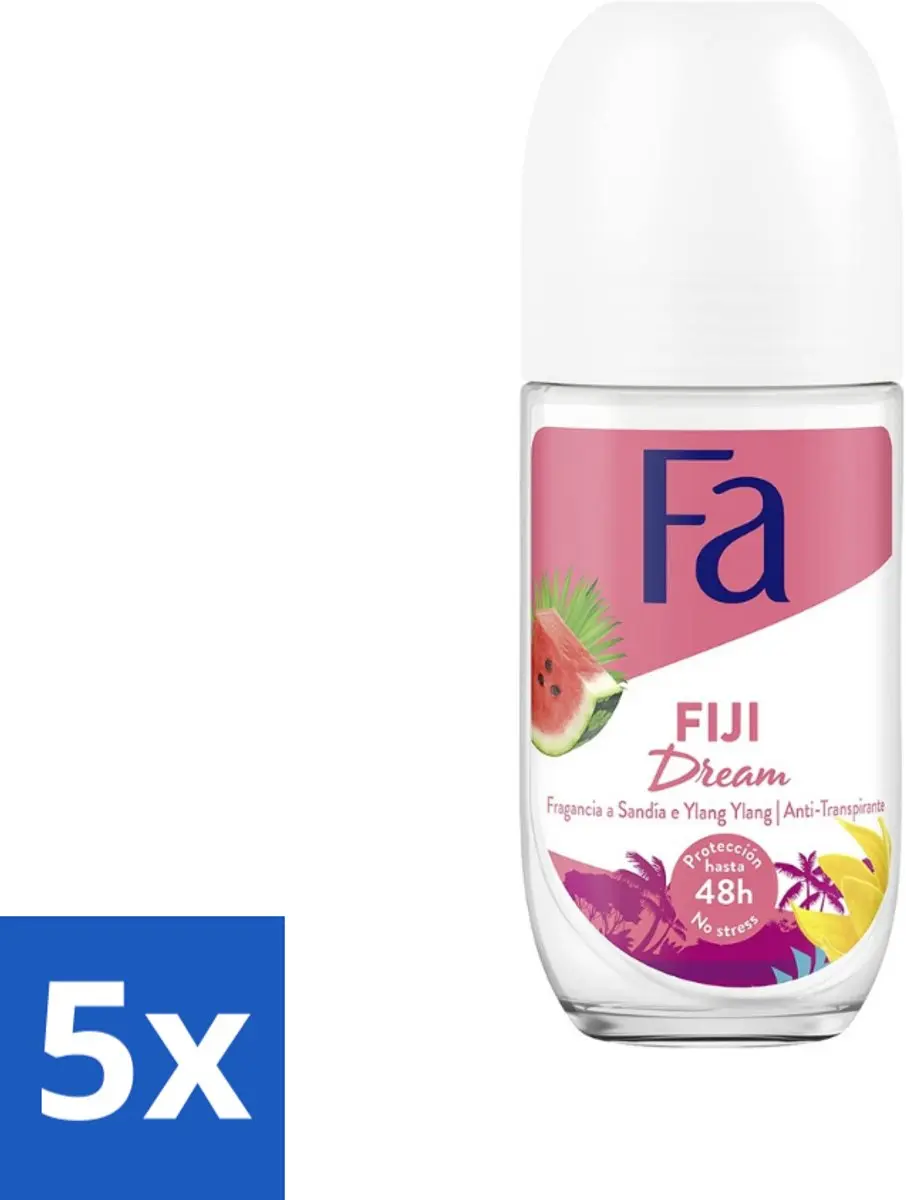 Fa Deodorant Roller Fiji Dream Watermeloen & Ylang Ylang 50ml