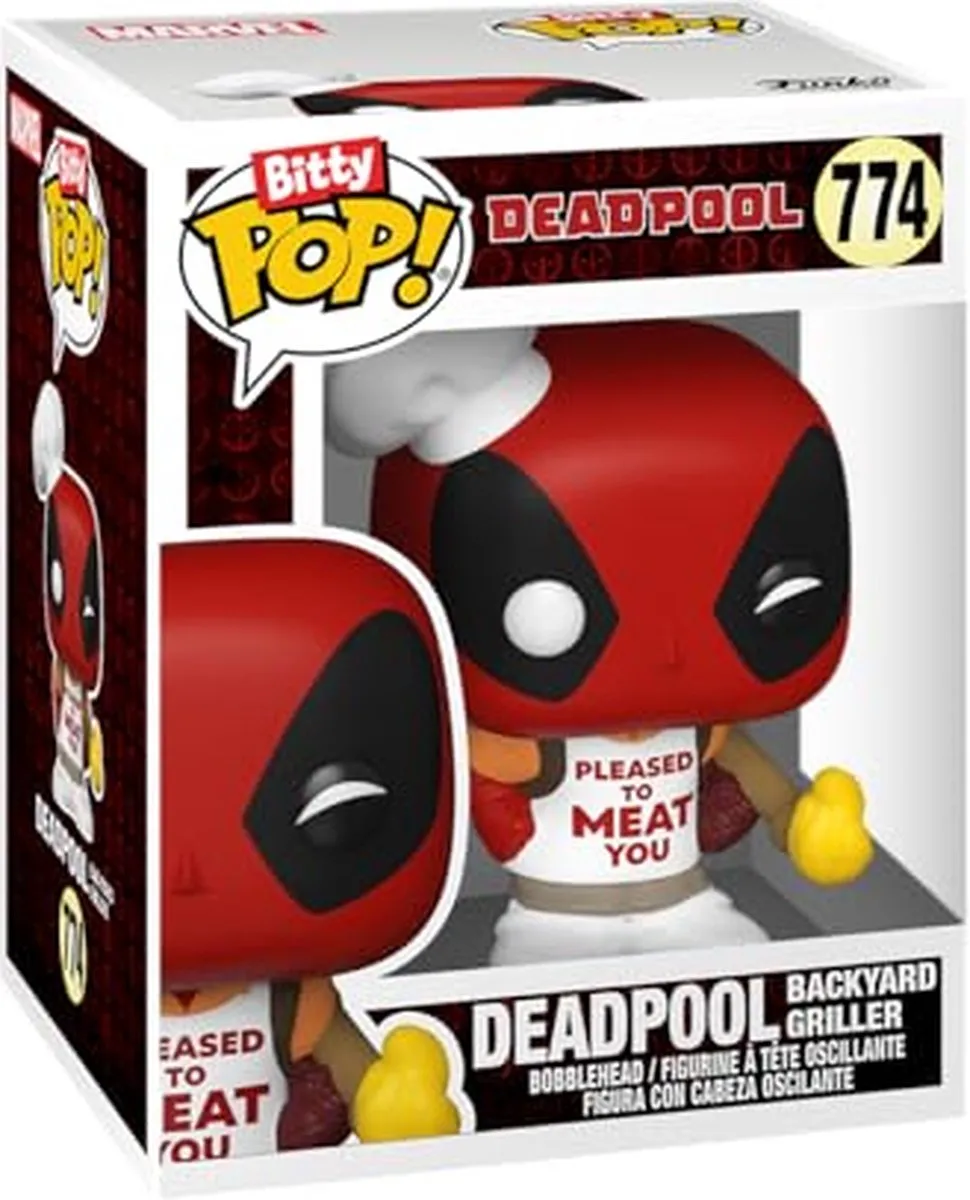 Funko Bitty Pop! Marvel Deadpool Backyard Griller - 4 Stuks - Rood
