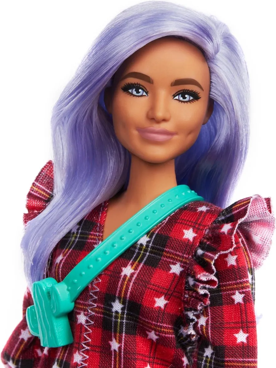 Barbie Fashionista Pop GRB49 - Paars/Rood/Wit