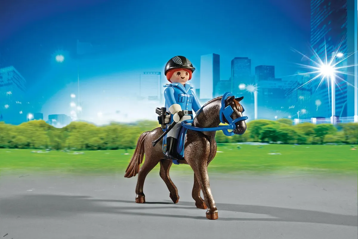 Playmobil Bereden Politie met Trailer 6922 - Wit/Blauw