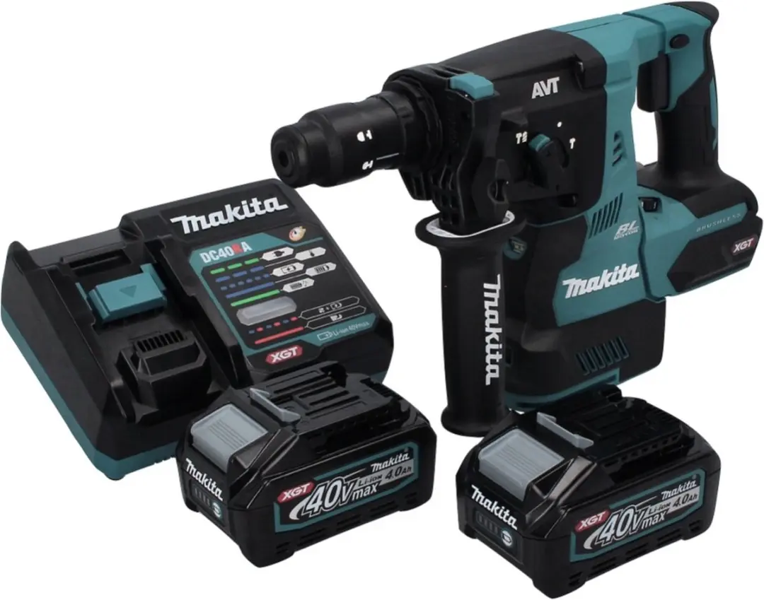 Makita HR004GM2 Combinatiehamer XGT 40V - 2x 4,0Ah + Oplader