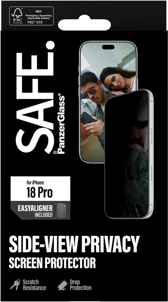PanzerGlass SAFE Privacy Ultra Wide iPhone 15 Pro Max Screenprotector