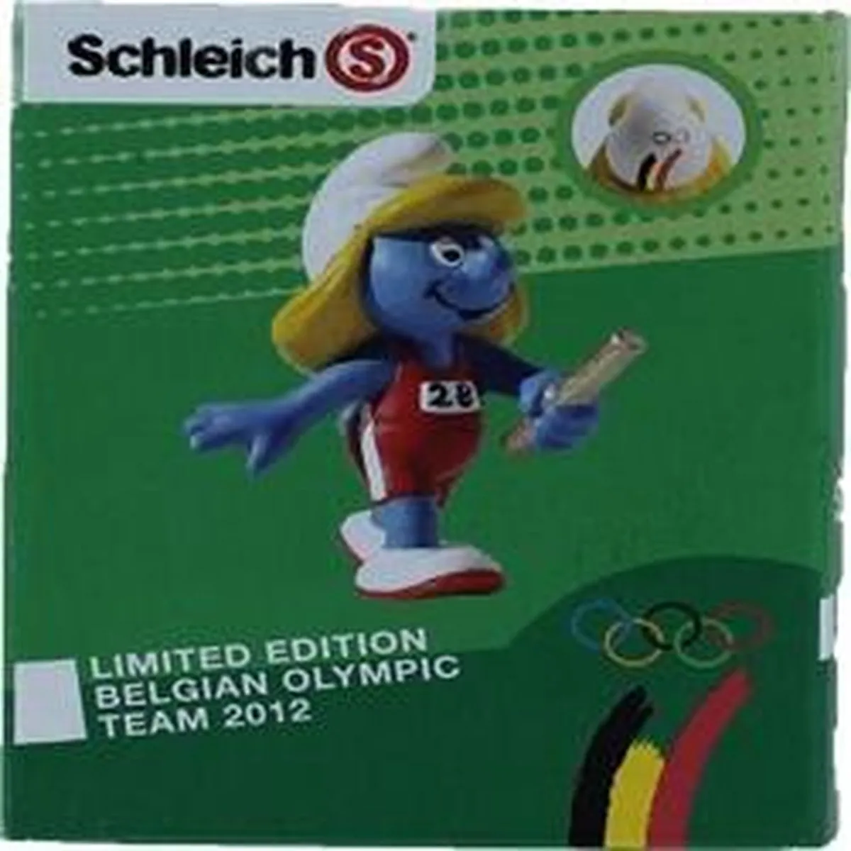 Schleich 40268 Belgische Olympische Team Smurfin Estafette - Limited Edition