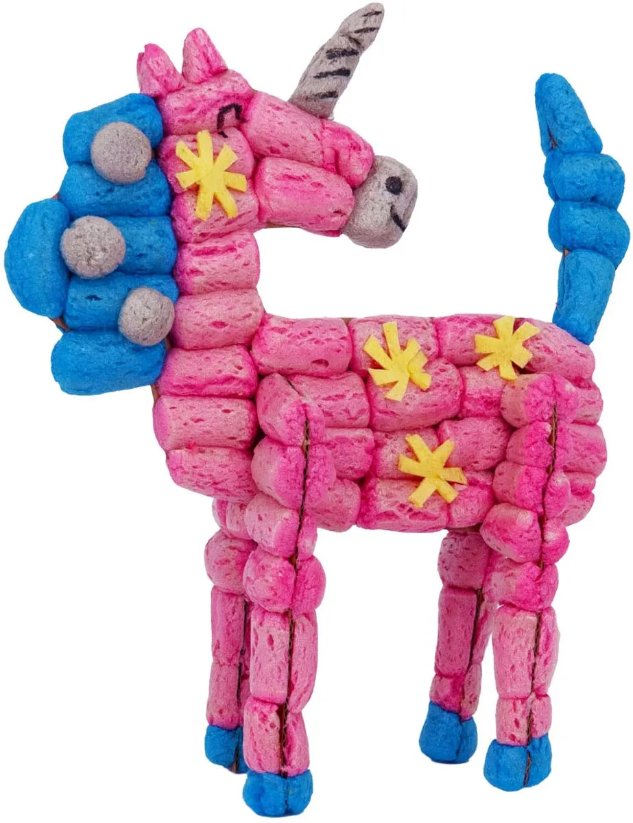 PlayMais Kaarten Versieren Ponywereld - 4 Stuks - Multicolor