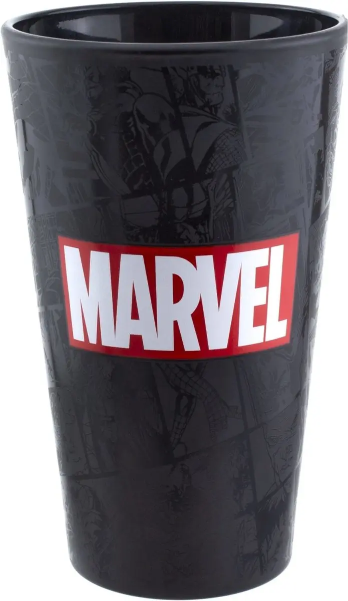 Paladone Marvel Logo Glas - 0.4L - Multicolor